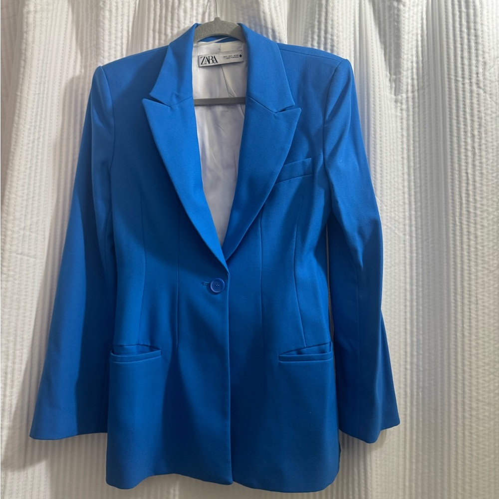 Zara cobalt blue blazer